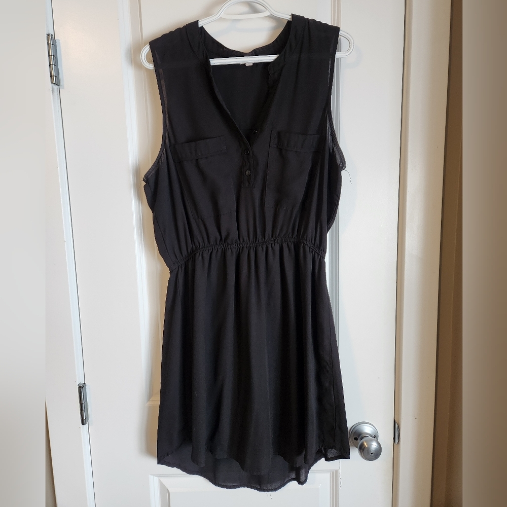 Sleeveless V-Neck Mini Dress